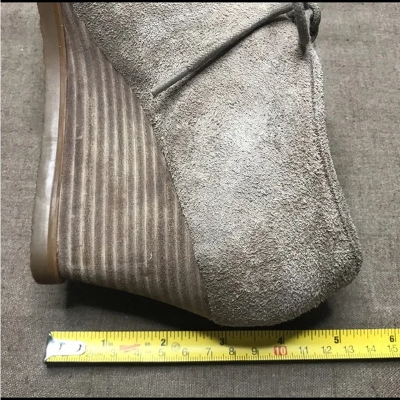 Lauren Ralph Lauren Denver Women's Chukka Tan Brown Suede Leather Wedge Size 9B - Picture 16 of 16